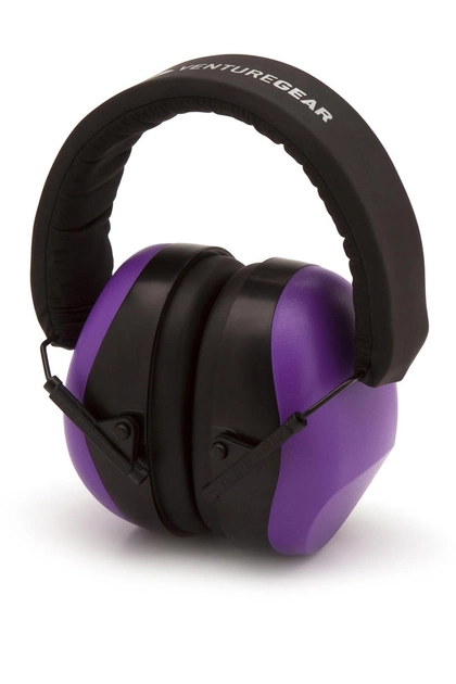 Навушники протишумні захисні Venture Gear VGPM8065C (захист слуху SNR 26 дБ, беруші в комплеті), фіолетові - зображення 1