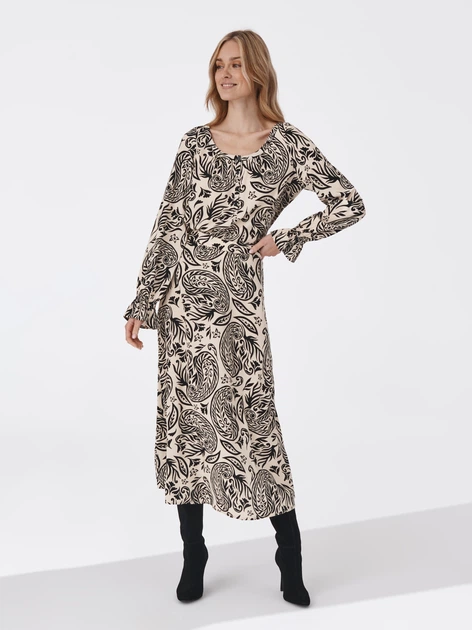 Спідниця міді осіння жіноча Tatuum Sami T2126.384 40 Екрю (5900380964686) - зображення 4