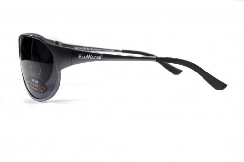 Очки поляризационные BluWater Alumination-3 Gun Metal Polarized (gray) серые - изображение 2