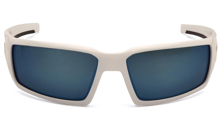 Очки защитные Venture Gear Pagosa White (ice blue mirror) Anti-Fog, зеркальные синие в белой оправе - изображение 1