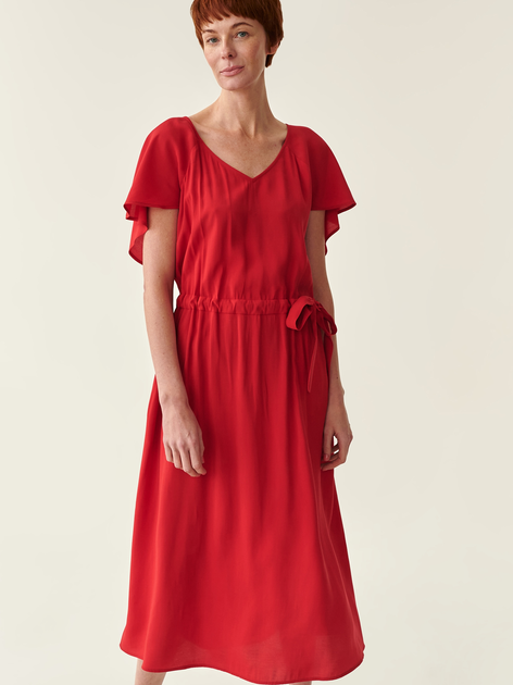 Плаття-футболка міді літнє жіноче Tatuum Osta T2214.192 38 Червоне (5900142154010) - зображення 1