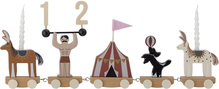 Dekoracja urodzinowa Bloomingville Pociąg Mini Aley Circus ozdobny dziecięcy (5711173298495) - obraz 1