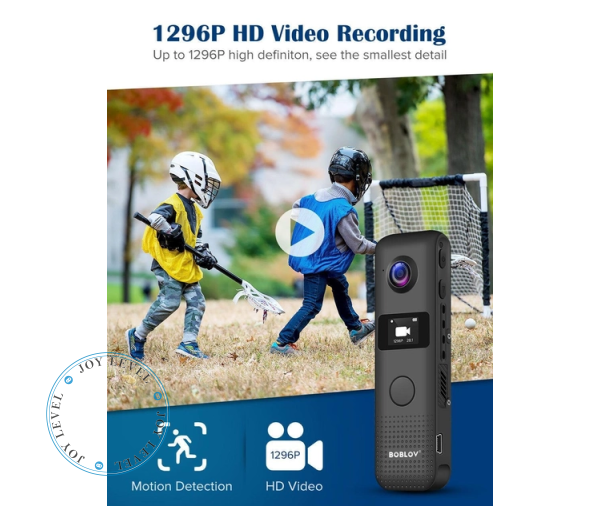 Боди камера BOBLOV C18 - нагрудный WiFi мини видеорегистратор HD 1296P 32GB - изображение 3