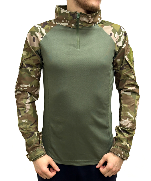 Сорочка чоловіча тактична з довгим рукавом для військових та армії ЗСУ, Хакі XXL - зображення 1