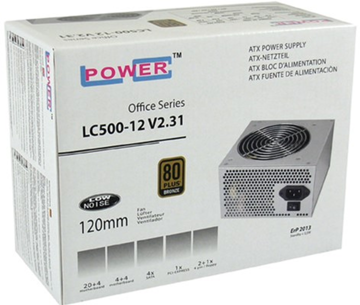 Блок питания LC-Power LC500-12 V2.31 400 W Bronze (4260070124402) - изображение 2