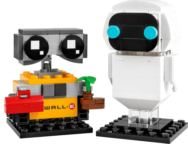 Zestaw klocków LEGO Brickheadz Disney Pixar Ewa i Wall-E 155 elementów (40619) - obraz 2