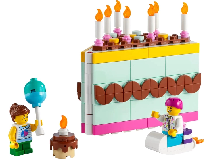 Zestaw klocków LEGO Tort urodzinowy 211 elementów (40641) - obraz 1