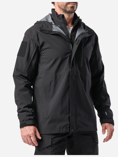 Куртка штормовая мужская 5.11 Tactical Force Rain Shell Jacket 48362-019 XS Черная (888579491166) - изображение 1