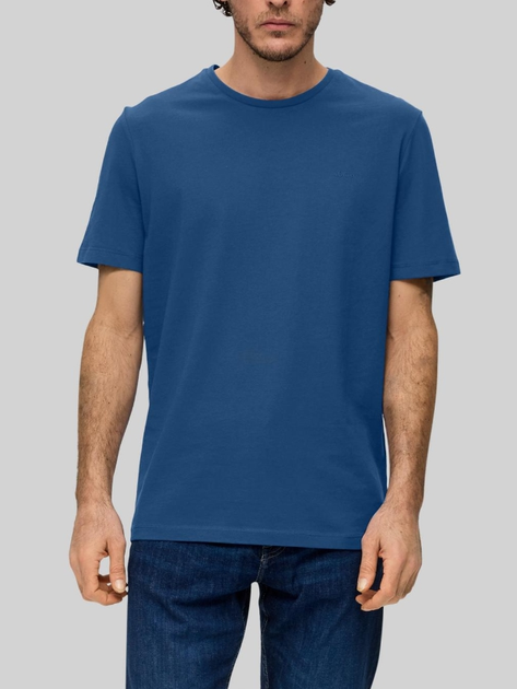 Koszulka męska bawełniana s.Oliver 10.3.11.12.130.2141455-5620 L Niebieska (4099975049066) - obraz 1