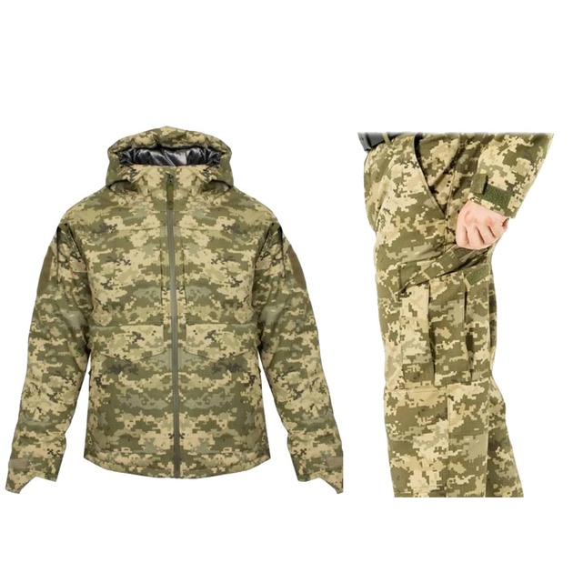 Зимовий костюм з Omni-Heat та утеплювачем Thinsulate / Чоловіча форма Куртка + Штани піксель розмір L - зображення 1