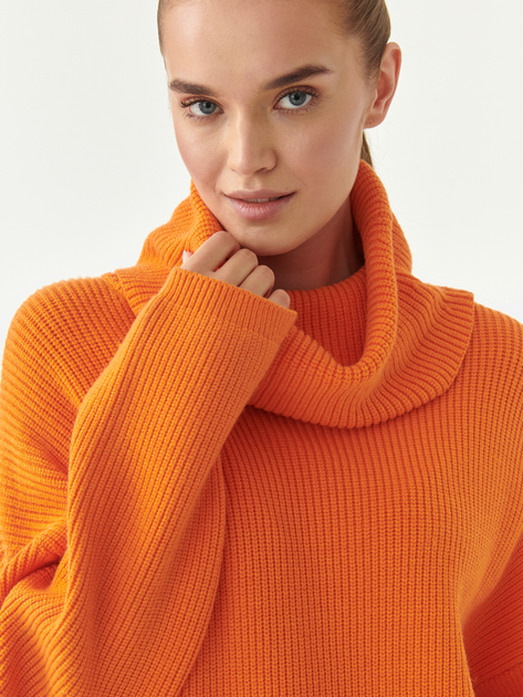 Sweter z golfem damski Tatuum MENSA T2219.092 XL Pomarańczowy (5900142181894) - obraz 4