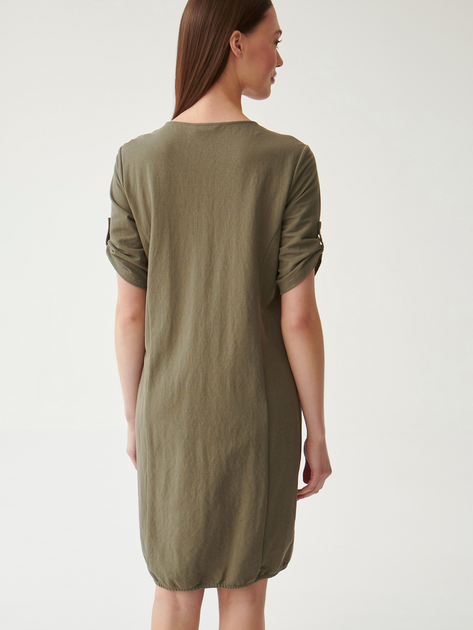 Плаття-футболка коротке літнє жіноче Tatuum Linia T2314.193 XL Хакі (5900142252945) - зображення 2