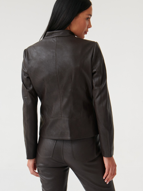 Шкіряна куртка жіноча Tatuum Bami T2316.014 36 Коричнева (5900142262944) - зображення 2