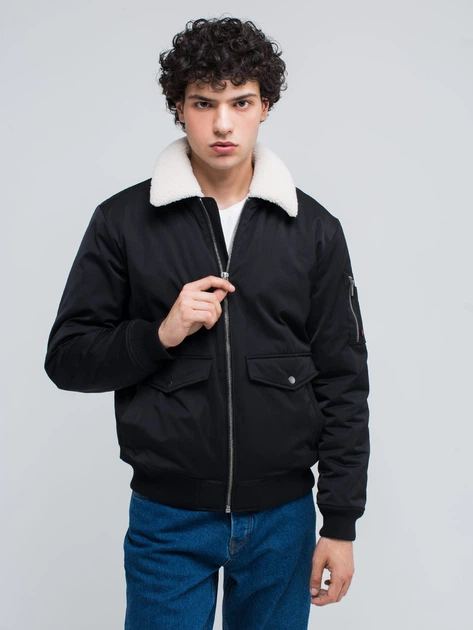 Бомбер чоловічий Big Star Dexeb-906 XXXL Чорний (5900714656850) - зображення 1
