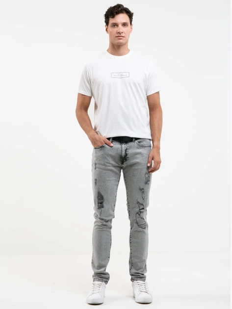 Jeansy slim fit męskie Big Star Terry Carrot-991 36-32 Szare (5900714660956) - obraz 3