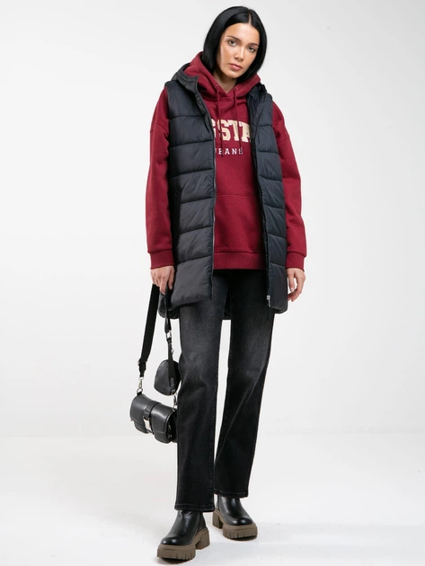 Теплий жилет жіночий Big Star Pavla-906 M Чорний (5900714673024) - зображення 6