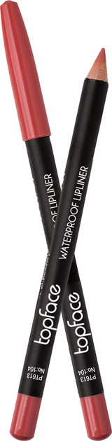 Карандаш для губ водостойкий TopFace Waterproof Lipliner PT613 №104 1. ...