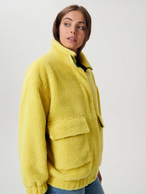 Куртка демісезонна жіноча Sinsay ZJ945-71X 2XL Жовта (5904841524082) - зображення 1