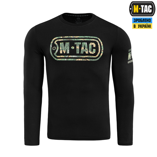 M-Tac футболка Logo длинный рукав Black XS - изображение 2