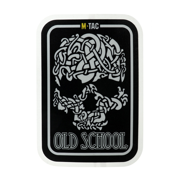 M-Tac наклейка Old School Large світловідбиваюча Black - зображення 1
