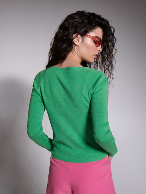Sweter damski z wiskozy Sinsay 7272J-70X M Zielony (5904426773089) - obraz 2