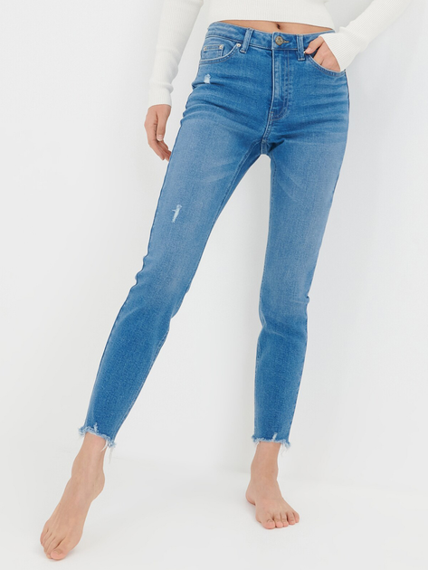 Jeansy damskie Skinny Sinsay 6134J-55J 40 Niebieskie (5904298922639) - obraz 1