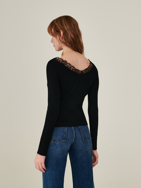 Пуловер жіночий Sinsay 2094F-99X XL Чорний (5904015712147) - зображення 2
