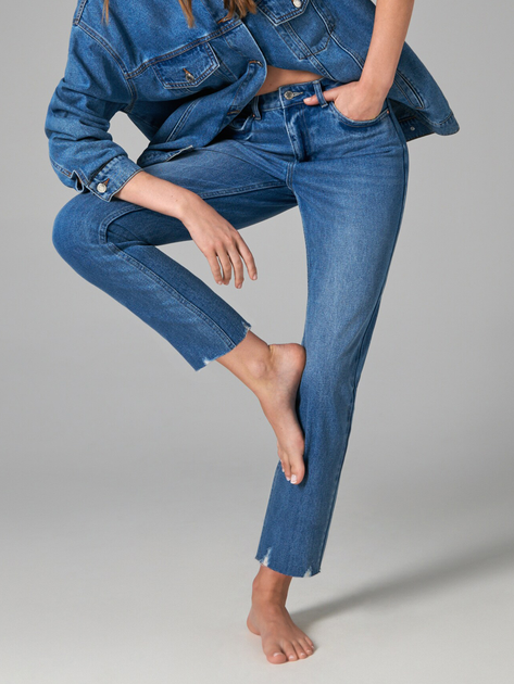 High waist wide leg jeans Color blue jeans - SINSAY - 6121J-55J