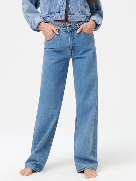 High waist flare jeans Color blue - SINSAY - 6183J-50J
