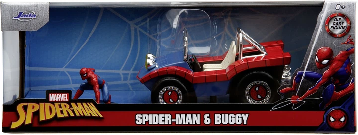 Metalowy samochód Jada Marvel Spider-Man Buggy z figurką Spider-Mana 1:24 (SBA253225030) - obraz 10
