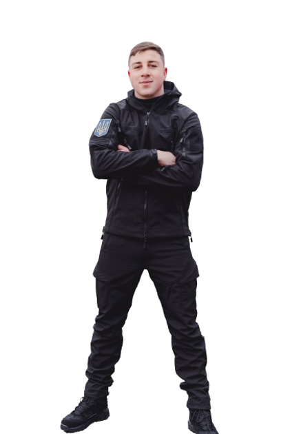Тактичний костюм SMILO cargo Softshell BLACK, L, Softshell - изображение 1
