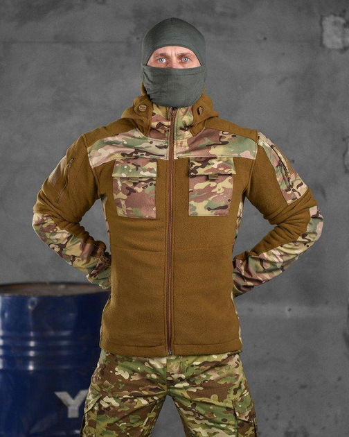 Тактическая флисовка куртка battle combo кайот L - изображение 1