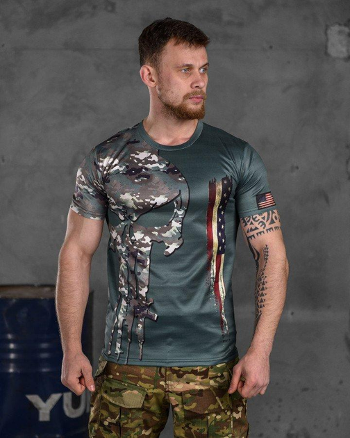 Тактична футболка, що відводить потік Punisher USA M - зображення 1