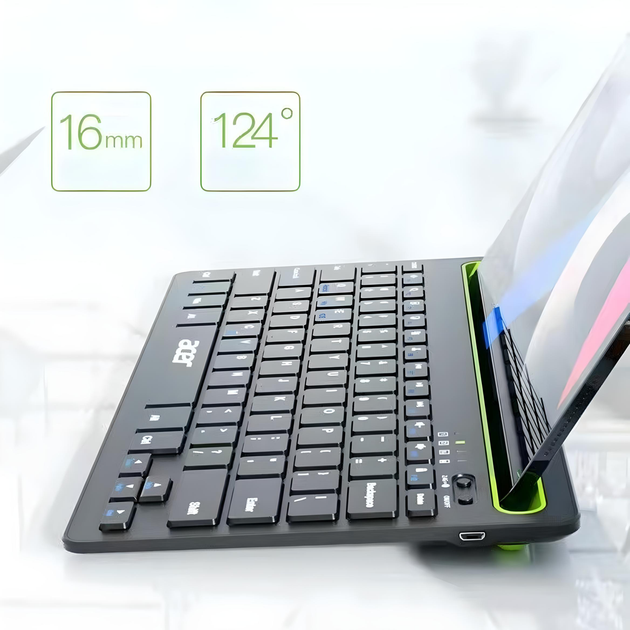 Бездротовий комплект ACER клавіатура OKR212 + миша M155, Bluetooth+USB2.4 ГГц, з акумулятором, чорний - зображення 4