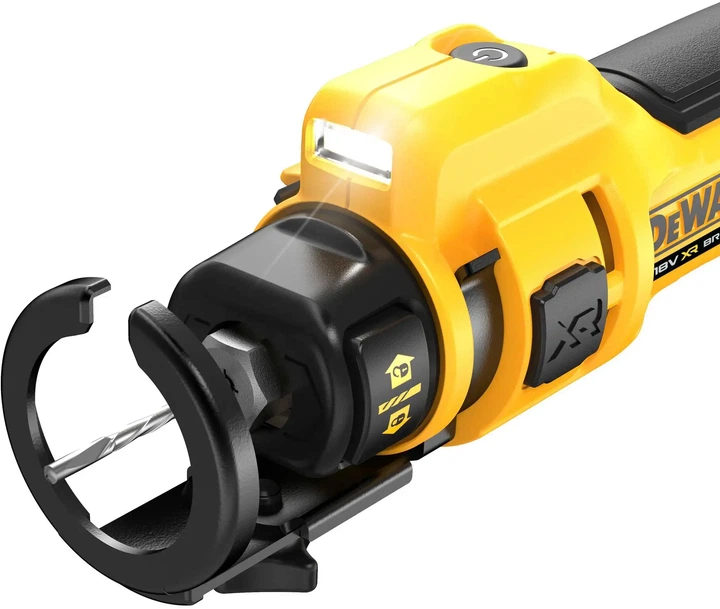 Акумуляторний фрезер DeWalt для вирізання гіпсокартону DCE555N (5035048744352) - зображення 4