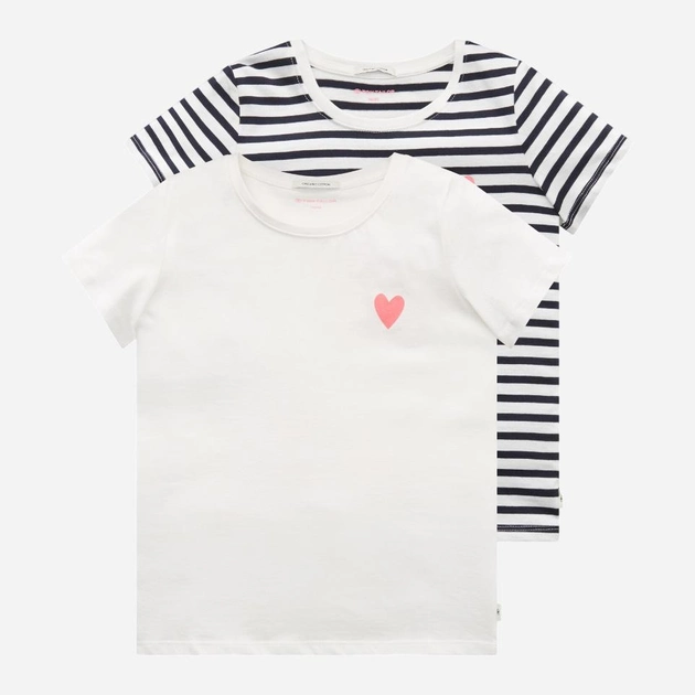 Komplet koszulek dziecięcych 2 szt dla dziewczynki Tom Tailor 1032157 92-98 cm Wielobarwny (4065308778361) - obraz 1