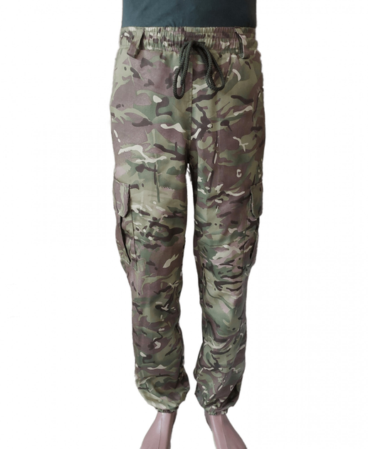 Чоловічі тактичні літні штани Джогери р. XХL 58-60 Мультикам - зображення 1