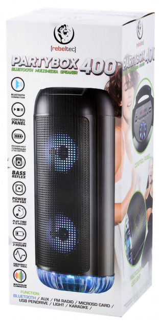Портативная колонка Rebeltec PartyBox 400 Black (RBLGLO000042) - изображение 5