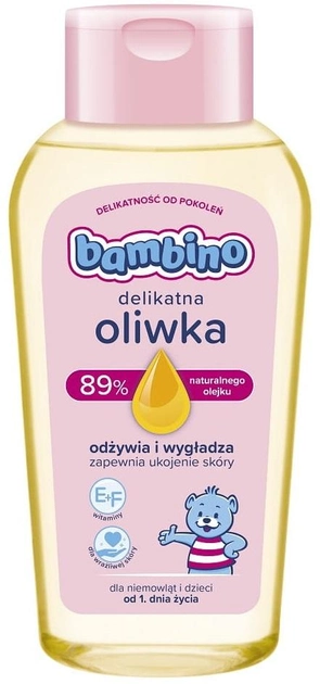 Oliwka Bambino z witaminą F dla dzieci delikatna 150 ml (5900017089089) - obraz 1