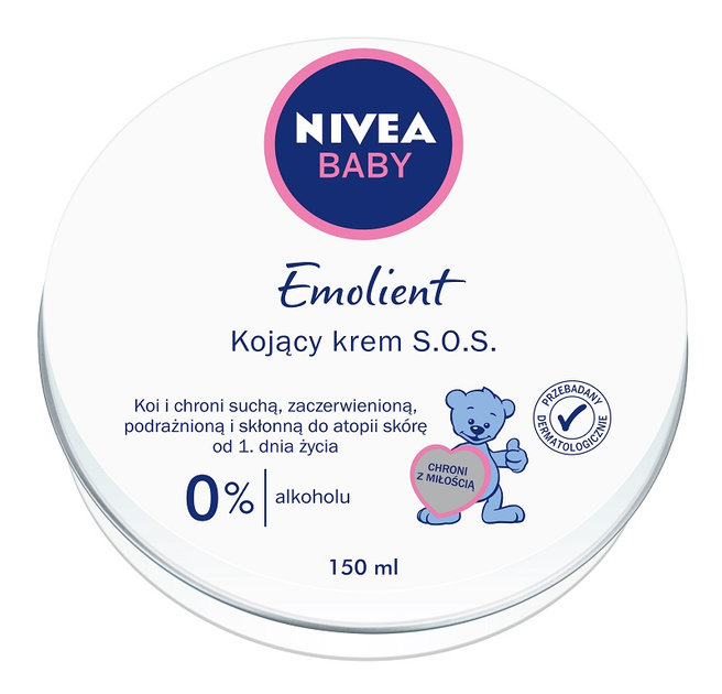 Krem dla dzieci Nivea Baby Emolient S.O.S kojący 150 ml (4005808360567) - obraz 1