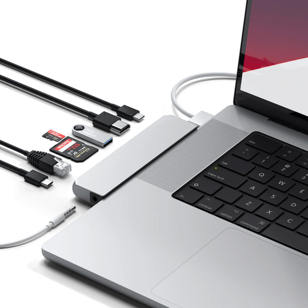 Hub USB-C Satechi Pro Hub Max Silver (ST-UCPHMXS) - obraz 4