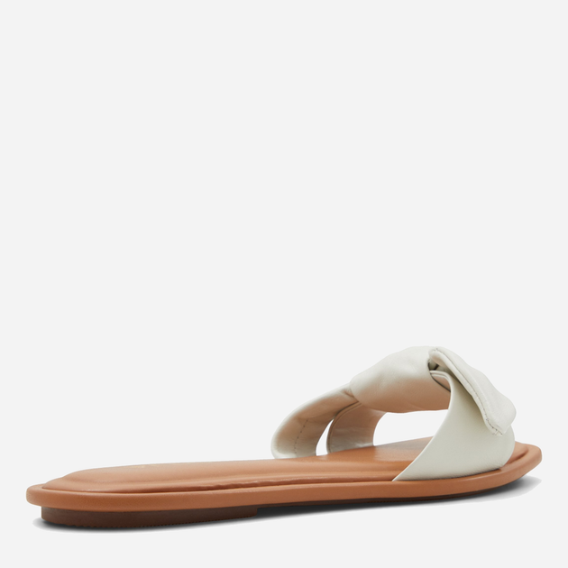 Klapki damskie skórzane ALDO 13609114-100 42.5 (11US) 27.2 cm Białe (747544887116) - obraz 4