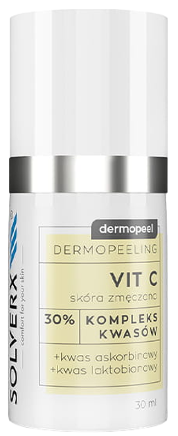 Пілінг Solverx Dermopeel Vit C з аскорбіновою кислотою 30 % 30 мл (5907479386756) - зображення 1