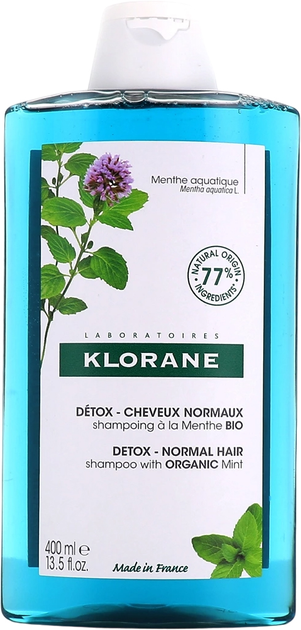 Szampon Klorane Water Mint Detox Shampoo 200 ml (3282770202359) - obraz 1