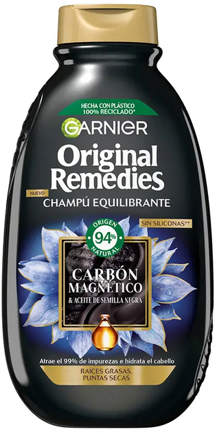 Шампунь Garnier Original Remedies Magnetic Charcoal Shampoo 250 мл (3600542512541) - зображення 1