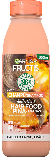 Szampon Garnier Fructis Hair Food Pineapple Anti-break Shampoo 350 ml (3600542486699) - obraz 1