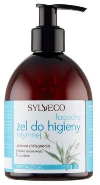 Łagodny żel do higieny intymnej Sylveco Babka Lancetowata & Kora Dębu 300 ml (5907502687249) - obraz 1