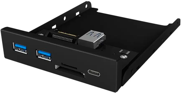 Hub USB Icy Box IB-HUB1417-i3 USB 3.0 Type-C Black - obraz 2