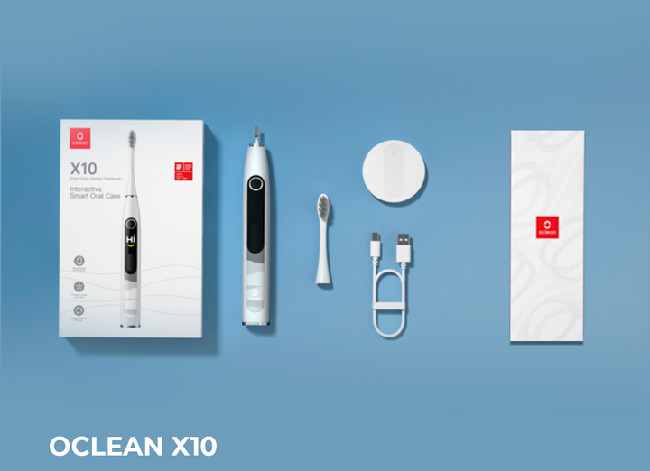 Elektryczna szczoteczka do zębów Oclean X10 Grey - obraz 9