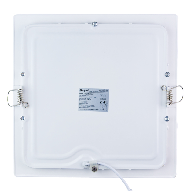 Plafon podtynkowy DPM kwadratowy PL3-S-18W biały (5900672651522) - obraz 3